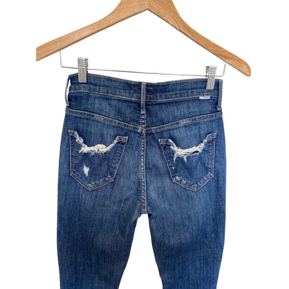 MOTHER The Stunner Chew In Off Duty Dark Blue Wash - Picture 8 of 14